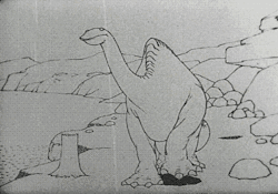 thezachwhalenwithaphd:  Gertie, from Winsor McCay’s “Gertie the Dinosaur”, 1914.