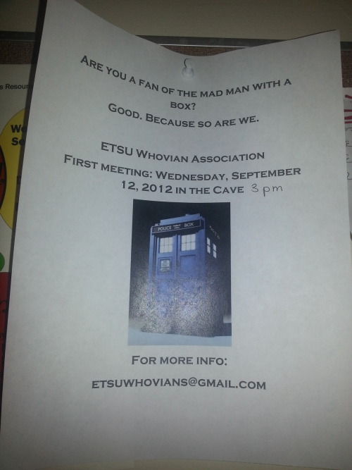 doctorwho: goddamntoothbrush: timelordonbakerstreet: Chelsea are starting a whovian club at my schoo