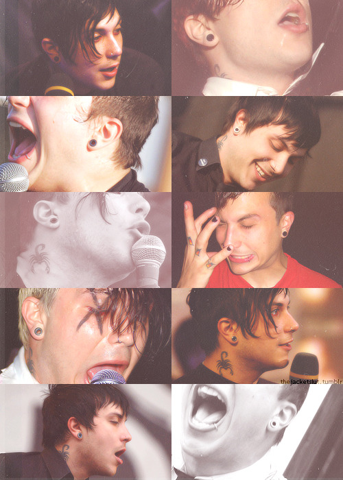 thejacketslut:  Frank with his black gauges for thefunkpunk ❤[x]