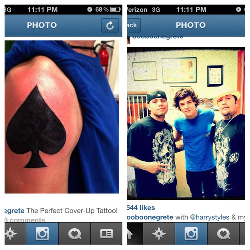 sonhos-de-uma-directioner:  ohstylez:  Harry’s new tattoo.  MEEEEEEEEEEEEEEEEEEEU DEUS O.O