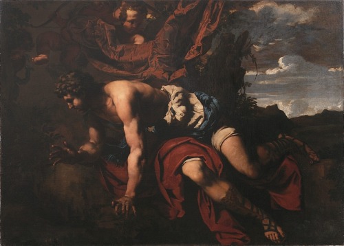 necspenecmetu:Francesco Ruschi (Il Rustichino), Narcissus, 17th century