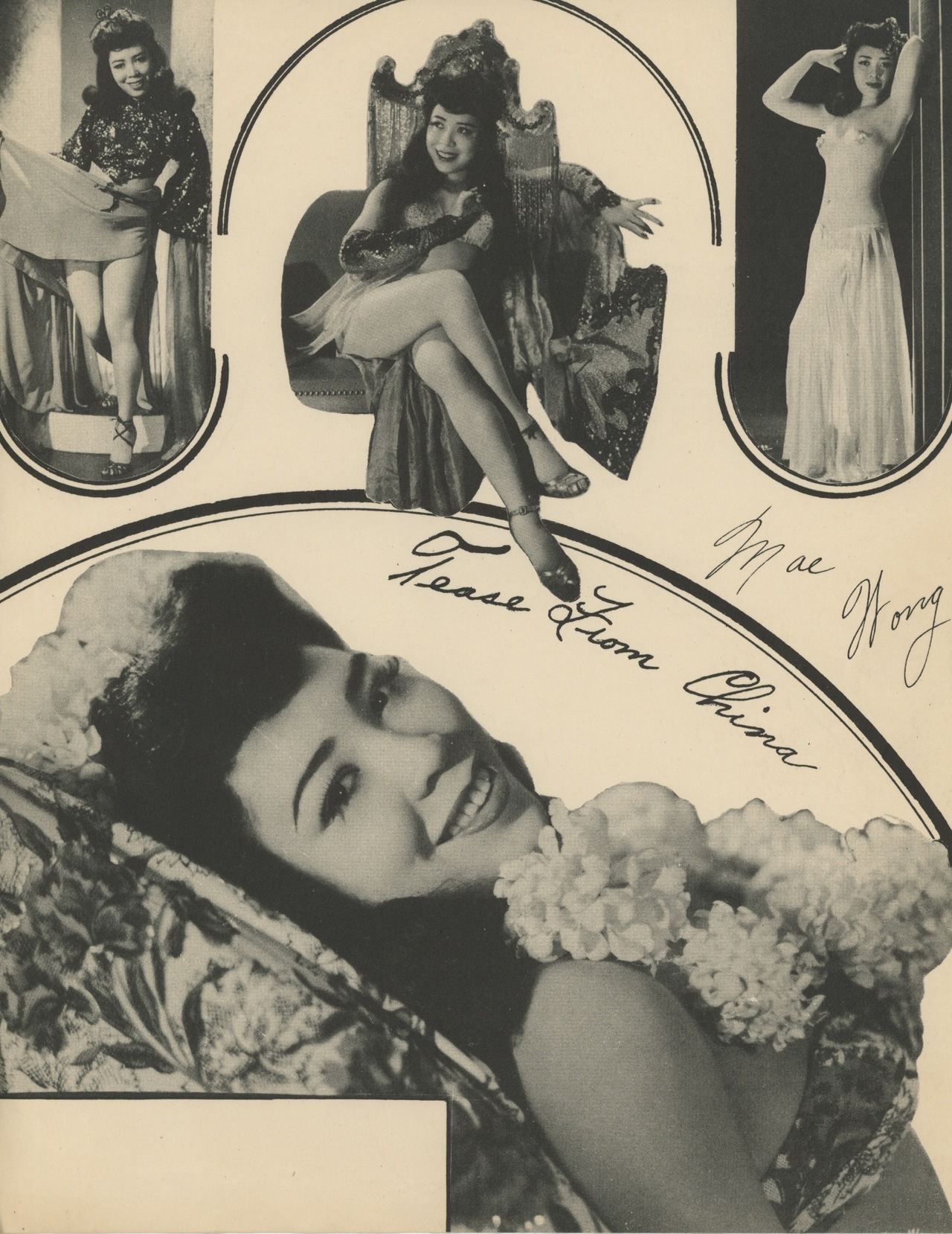 burlyqnell:   Mae Wong Vintage small-format poster, typically placed inside a ticket