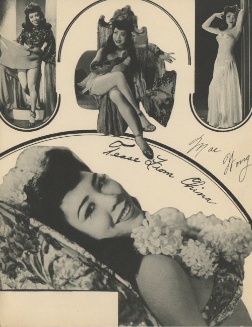 Porn photo burlyqnell:   Mae Wong Vintage small-format