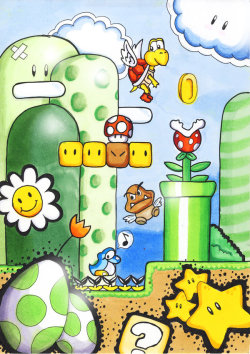 thenintendard:  Super Mario World by BloodyButterfly-wp