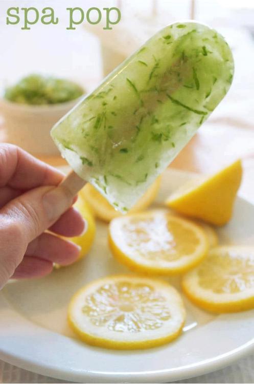 joetheblogger: lickystickypickywe: I don’t know but here you go: Lemonade cucumber spa popsicl