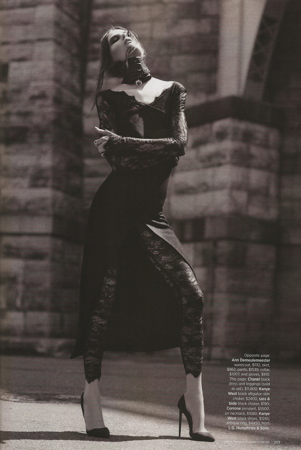 vandercunt:    “American Gothic”.  Caroline Brasch Nielsen by Benny Horne for