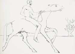 sugarmeows:  Elisabeth Frink (English, 1930–1993), Illustration
