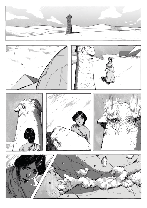 Here is the first fifteen pages of my new comic book Náva. I could only post ten pages so the rest c