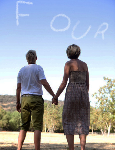 cliterference:  liquorinthefront:  Every year, Ellen and Portia celebrate their anniversary with a little sky writing. Too cute.  Did anyone else notice that they are wearing the exact same outfits in the first picture and the last picture? 