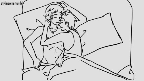 ifabulourry:  Larry fanarts gif credit(x) she draws amazingly!!
