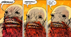 soupmatt: the-everything-man:   dracolord1208:  jovenistheworst:  Everything you’d need to know about Hellboy’s character in two panels.   Reading this like a manga gives a different image  Oh good, now’s my chance to make everyone sad.   What the