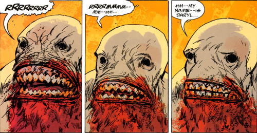 jovenistheworst:Everything you’d need to know about Hellboy’s character in two panels.