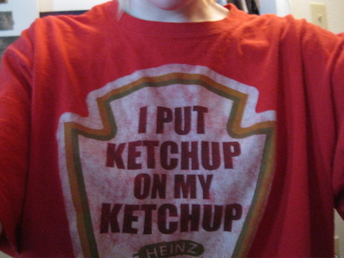 sam-winchester-cries-during-sex:  yoursourwolfisshowing:  slowbro-the-kid:  SO I RUN FRANTICALLY INTO KROGER TO GET KETCHUP BEFORE MY MCNUGGETS GET COLD AND AS I STAND AT THE SELF CHECK OUT WITH ONLY A JUMBO BOTTLE OF HEINZ TOMATO KETCHUP EVERYONE STARTS