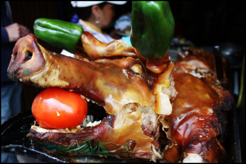 HORNADO (ROASTED PIG) Since our arrival in Ecuador, we had been looking nonstop in restaurants and m