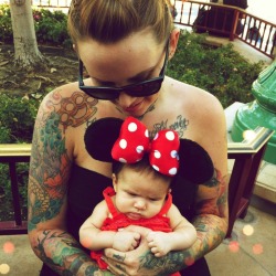 fyeahtattooedparents:  Me and my litttle