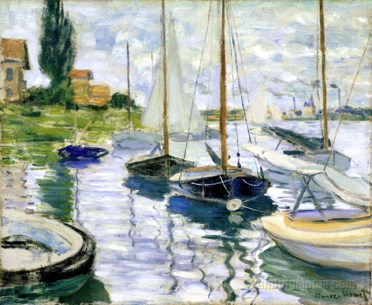 Claude Monet
“ botes reposando en Petit Gennevilliers
boats at rest at Petit Gennevilliers
bateaux au repos à Petit Gennevilliers
”