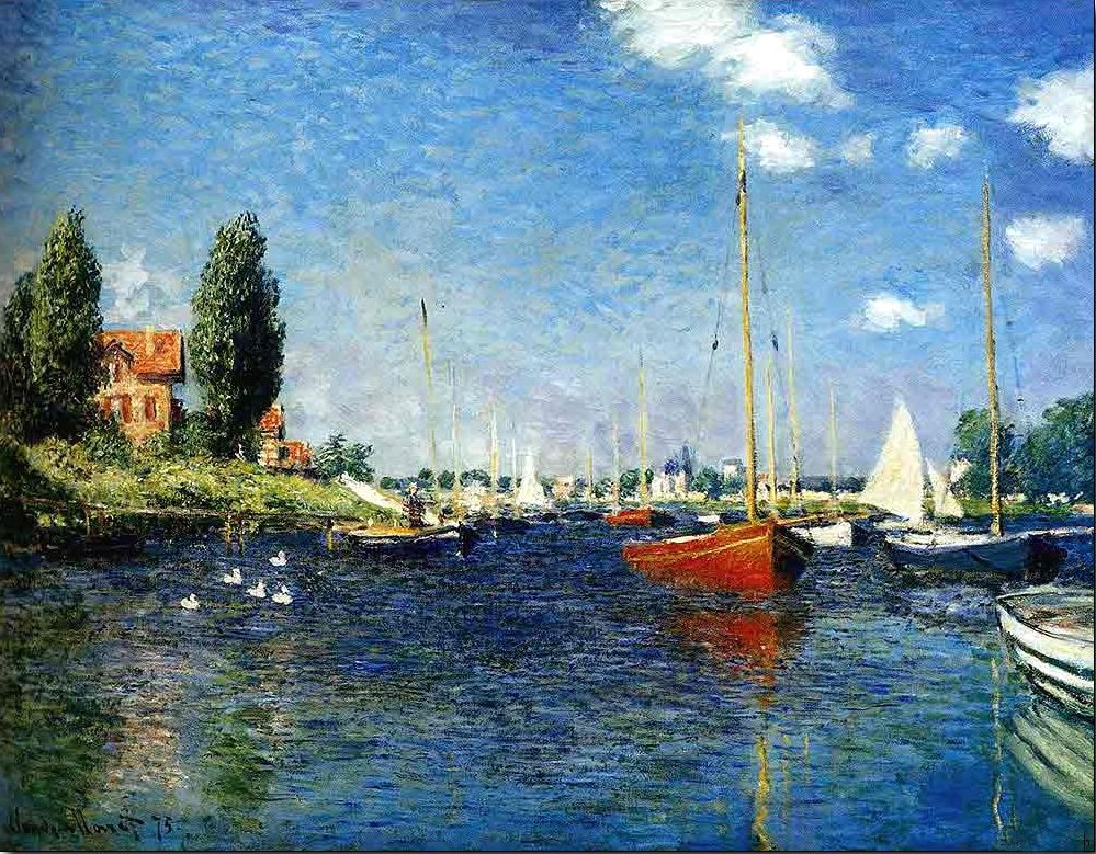 Claude Monet
“ Botes y barcos en Argenteuil
Boats and ships in Argenteuil
Bateaux et navires à Argenteuil
”