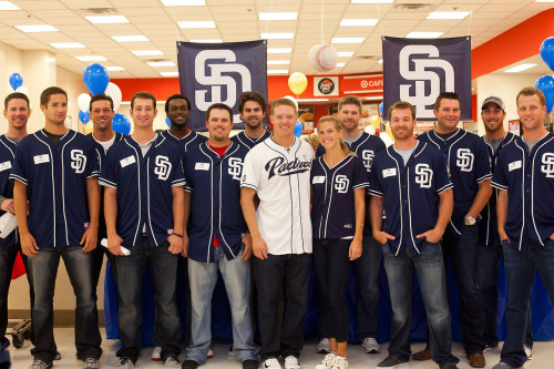 At Nick Hundley&rsquo;s back-to-school event, several Padres went shopping with local Perkins El