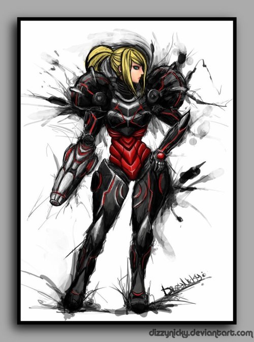 geeksngamers:  Phazon Suit Samus - by DizzyNicky