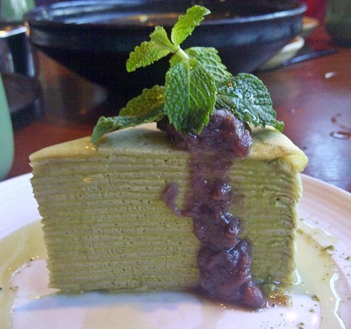 Mille crêpe — at Sushi Tei