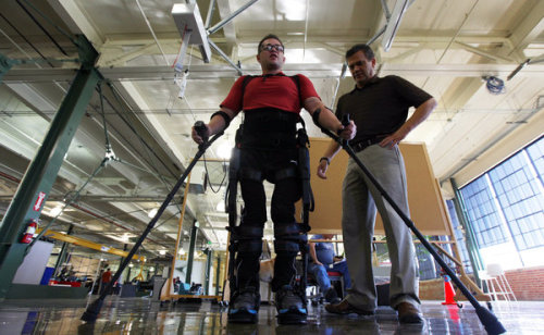 Mr. Abicca, a 17-year-old from San Diego, is essentially wearing a robot. His bionic suit consists o