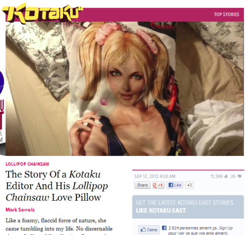 Hypocritical attitudes, pandering, being obtuse and having nothing to do with videogames?  Why it could only be Kotaku!