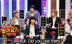 hellosarang:  Joon's mom gave him condoms (¬‿¬)  