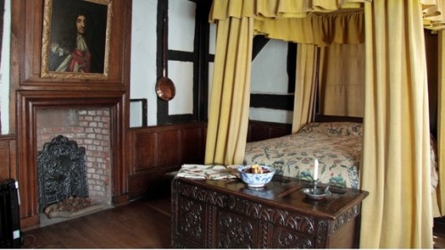 thestuartkings: Moseley Old Hall Staffordshire. The bedroom where Charles II slept when hiding 