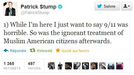 accidentallyfuckedurdad:svrvhlynda:Patrick Stump from Fall Out Boy on the 9/11 eventswhy is so godda