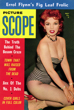 Marcia Edgington Is Featured On The May ‘58 Cover Of ‘Picture Scope’; A Popular