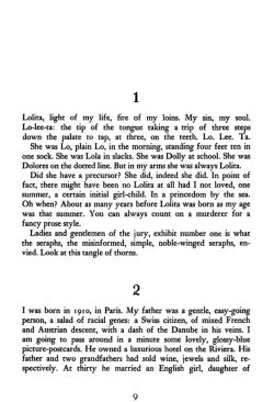 thatfirstpage:  Lolita, Vladimir Nabokov