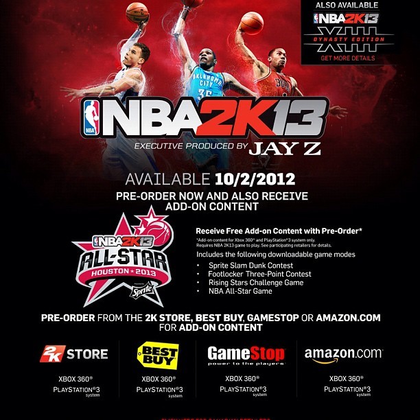 koncrete-black:  So Ready #NBA2K13 #2k13 # (Taken with Instagram)    i preordered