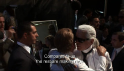 epafi:  okaycutey:  styleinjection:  toussaintgurgel:  lololol katemess:  karl lagerfeld and valentino sharing a bitchy moment   preach  oh shiiit  legends 