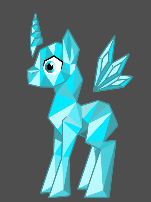 epicbroniestime:  Literal Crystal Pony by ~pvt-llama