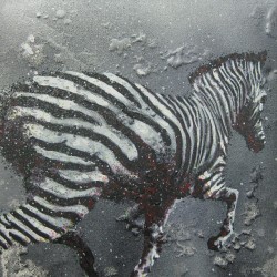 mike-maka:  Wet zebra - old canvas (Taken with Instagram) 