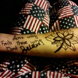Thing I drew on babes arm :) (Taken with