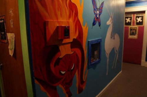 This is a mural I recently painted from the movie The Last Unicorn. My house is awesome.