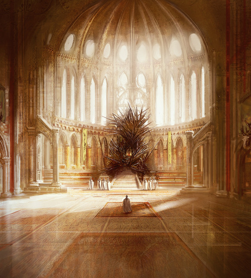 boiledleather: Martin’s favorite artist interpretation of the Iron Throne, fwiw. marcsimonetti