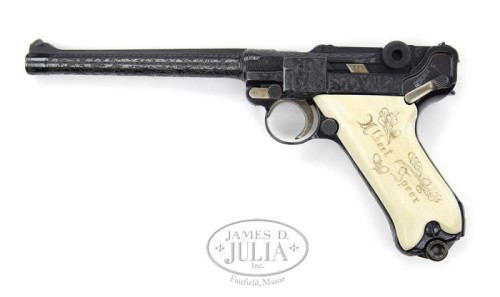 george-s-patton-jr: pimpingweapons: CUSTOM LUGER ARTILLERY SEMI-AUTO PISTOL THAT BELONGED TO ALBERT 