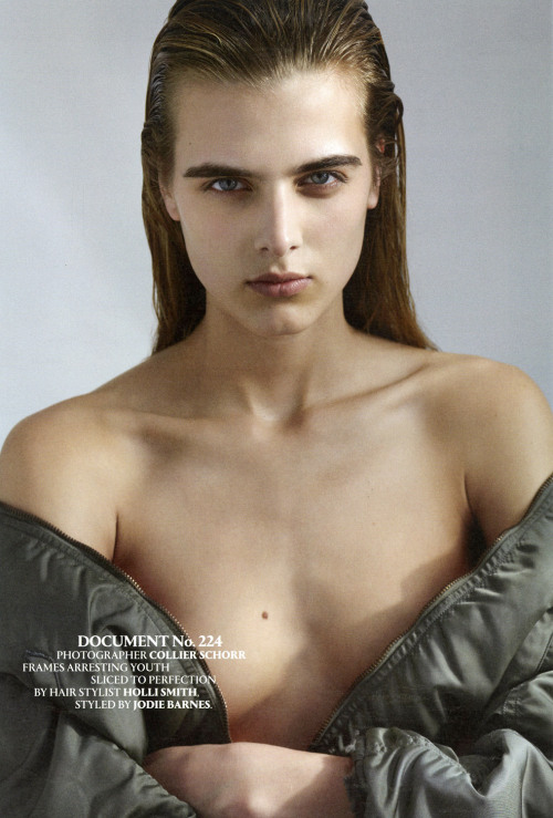 DOCUMENT MAGAZINE, ISSUE #1 EDITORIAL, TAMARA W., PH: COLLIER SCHORR