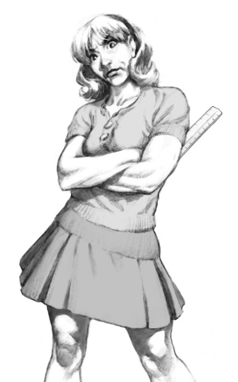 schoolmistresslover:  When Brenda babysits you need to be on your best behavior - or else!