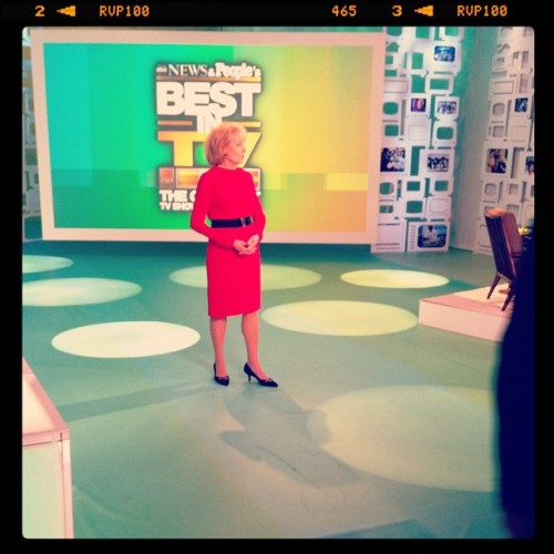 #BehindTheScenes Shooting with The Icon Barbara Walters (Taken with Instagram)