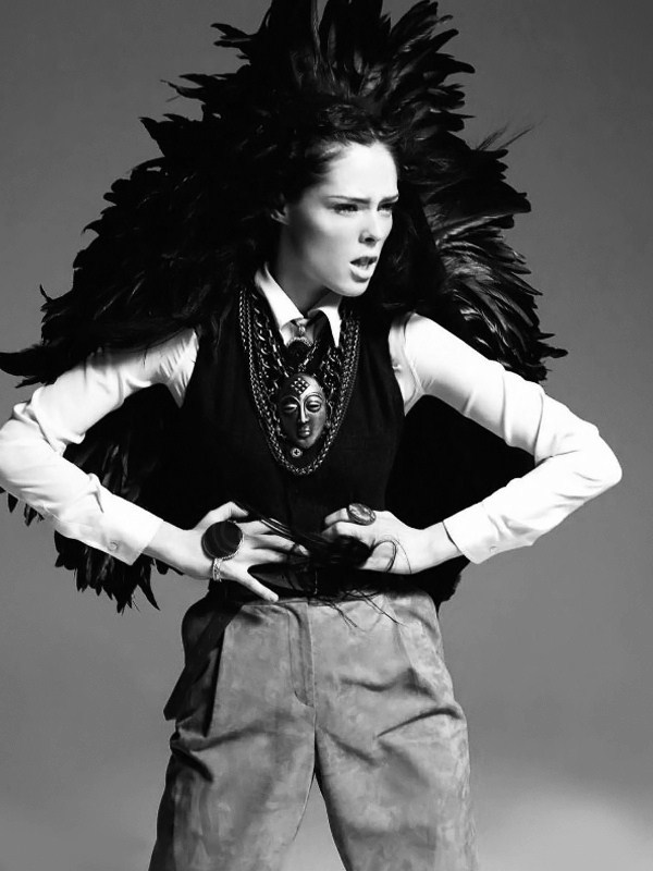 inspirationgallery:  Coco Rocha by Alan Gelati. Styled by Natalia Alaverdian. Harper’s