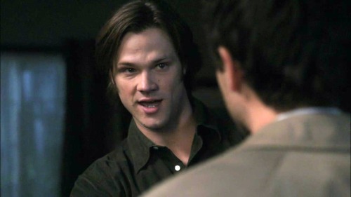 memorablespnquotes: memorablespnquotes: [Castiel is extremely drunk and he stumbles a little] Sam: &