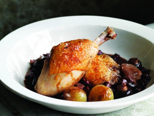 Braised Chicken Legs, Onion & Bacon
Give this dish 40 minutes in the oven and the baby onions, smoked bacon, button mushrooms and red wine will meld together, creating a decadent sauce for chicken thighs — minus the hours of prep over a hot stove
Get...