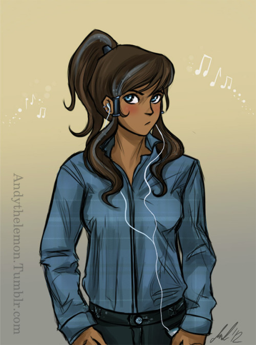 fireferretfuzzies: andythelemon: …I guess I just got a random urge to draw Korra like a high 