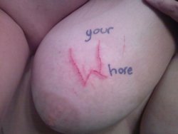 Sir-Letmebeyourgoodgirl:  Trying To Incorporate The Cut Into Body Writingâ€¦My