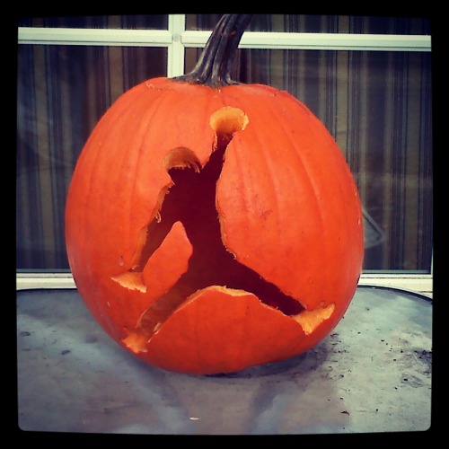 The 1st pumpkin I carved