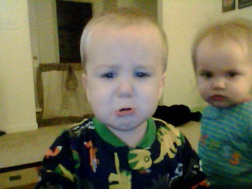 itsawond3rful-life:  sincerely-harry:  my baby brother was really upset so he was crying   until he realized he was taking selfies on my laptop    Best post on tumblr omg 