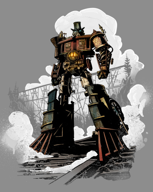 pacalin:  Friggin Awesome. herochan:  Steampunk Transformers Created by Brian Kesinger T-shirts available at Welovefine  